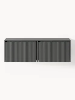 New Zapatero de pared con puertas abatibles y frente acanalado Shea Zapateros|Zapateros