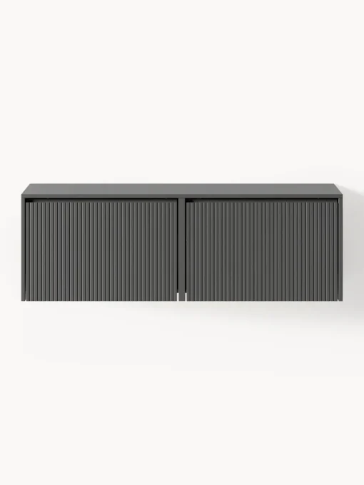 New Zapatero de pared con puertas abatibles y frente acanalado Shea Zapateros|Zapateros