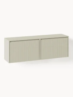 Sale Zapatero de pared con puertas abatibles y frente acanalado Shea Zapateros|Zapateros