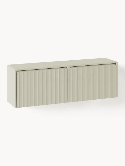 Sale Zapatero de pared con puertas abatibles y frente acanalado Shea Zapateros|Zapateros