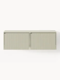 Sale Zapatero de pared con puertas abatibles y frente acanalado Shea Zapateros|Zapateros