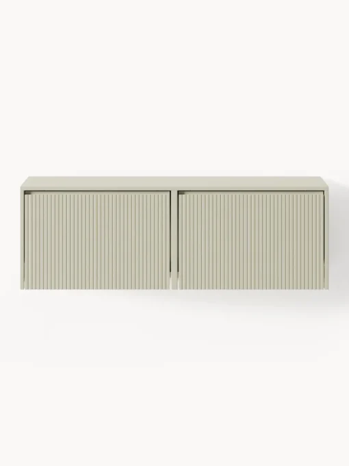 Sale Zapatero de pared con puertas abatibles y frente acanalado Shea Zapateros|Zapateros